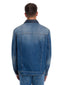 Giubbini Uomo Dondup - Giubbino Regular In Dernim Fisso Sale Pepe 13 Oz - Blu