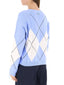 Maglioni Donna Pinko - Berna Pull Argyle Traforato - Azzurro
