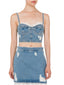 Canotte e top Donna MOSCHINO JEANS - Top Denim 13,5 Oz - Azzurro