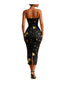 Vestiti casual Donna MOSCHINO JEANS - Abito Jersey Tecnico Leggero Stampa Ramage - Nero