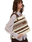 Borse Tote Donna Ermanno Scervino - Tote Ashley Stripe - Marrone