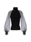 Maglie Donna D'EXTERIOR - Calda Viscosa +Seta Maniche - Nero