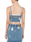 Canotte e top Donna MOSCHINO JEANS - Top Denim 13,5 Oz - Azzurro