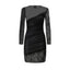 Vestiti casual Donna Pinko - Backgammon Abito Patch Pizzi - Nero