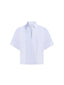 Camicie Donna Dondup - Camicia In Gabardina Tinto Filo - Celeste