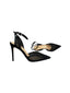 Scarpe con tacco Donna CHANTAL 1962 - Raso Nero Rete Nera Strass Nero - Nero