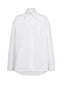 Camicie Donna Dondup - Camicia Over In Gabardina Tinto Filo - Bianco