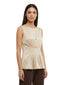 Canotte Donna Maria Bellentani - Canotta Con Arricci - Beige