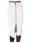 Gonne eleganti Donna Elisabetta Franchi - Gonna Di Maglia - Avorio
