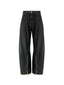 Pantaloni Donna Pinko - Sicuro Zip Pantalone Denim - Nero
