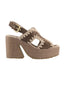 Sandali Donna Mou - Raffia Platform With Back Stra - Marrone