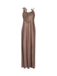 Vestiti casual Donna D'EXTERIOR - Raso Fluido+Pizzo Abito Spallino - Beige