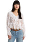 Bluse e camicie Donna Michael Kors - Lace V Neck Top - Bianco