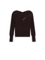 Maglie Donna D'EXTERIOR - Cashmerinos Scollo V Zip - Marrone