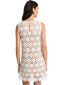 Vestiti casual Donna Michael Kors - Faux Crochet Mini Dress - Bianco