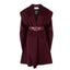 Cappotti Donna Elisabetta Franchi - Cappotto Con Cintura - Bordeaux