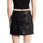 Gonne casual Donna Michael Kors - Debossed Croc Mini Skirt - Nero