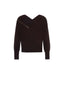 Maglie Donna D'EXTERIOR - Cashmerinos Scollo V Zip - Marrone