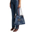Borse a spalla Donna Etro - Shopping Libra M Denim Jacquard - Blu