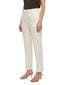 Pantaloni Donna Maria Bellentani - Pantalone A Si Garetta Con Elastico - Bianco