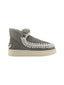 Stivali Donna Mou - New Eskimo Sneaker Suede Lettr - Grigio