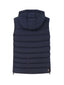 Giacche Uomo Colmar - Quilted Vest With Detachable Hood Padded With Natu - Blu