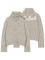 Maglioni Donna Mc2 Saint Barth - Philomene Mouline Side Buttoned Sweater - Beige