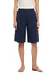 Pantaloncini Donna Maria Bellentani - Bermuda Con Zip E Piega - Blu