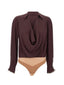 Bluse e camicie Donna Elisabetta Franchi - Camicia A Body - Marrone