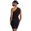 Vestiti casual Donna Michael Kors - Ruched 1 Shldr Mini Dress - Nero