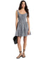 Vestiti casual Donna Michael Kors - Gingham Mini Dress - Nero
