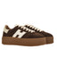 Sneaker Donna Hogan - H698 Allacciato H - Marrone
