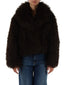 Pellicce Donna Michael Kors - Crop Faux Fur Peacoat - Marrone