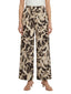 Pantaloni Donna Maria Bellentani - Pantalone Largo Elastico In Vita Tasche Alla Franc - Marrone