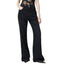Jeans Donna Pinko - Wanda Wide Leg Zip Denim - Nero