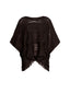 Poncho e mantelle Donna D'EXTERIOR - 3D Alpaca Trecce Poncho - Marrone
