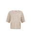 Maglie Donna D.Exterior - Lino+Pizzo Scollo V M/M - Beige