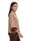 Camicie Donna Kartika - Camicia Cropped In Raso St.quadretto - Marrone