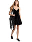 Vestiti casual Donna Michael Kors - Velvet Mini Slip Drs - Nero