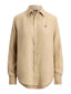 Bluse e camicie Donna Ralph Lauren - Classic Long Sleeve Button Front Shirt - Beige