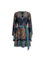 Vestiti casual Donna Etro - Women's Mini Blouson Dress With Belt - Multicolore