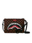 Pochette Unisex Sprayground - Sharks In Paris Bubble Brown Check Crossoverclutch - Marrone