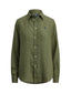 Bluse e camicie Donna Ralph Lauren - Classic Long Sleeve Button Front Shirt - Verde