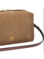 Borse a spalla Donna Pinko - Bauletto Trittico Suede - Marrone