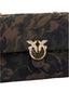 Borse a tracolla Donna Pinko - Love Puff Classic Cl Suede - Verde militare