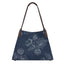 Borse a spalla Donna Etro - Shopping Libra M Denim Jacquard - Blu