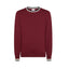 Felpe senza cappuccio Uomo Sun68 - Sweater Stripes On Cuff L/S - Bordeaux