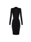 Vestiti da sera e cerimonia Donna Elisabetta Franchi - Abito Di Maglia - Nero