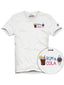 T-shirt Uomo Mc2 Saint Barth - Portofino Rum Cola Watch 01N Emb - Bianco