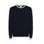 Felpe senza cappuccio Uomo Sun68 - Sweater Stripes On Cuff L/S - Blu